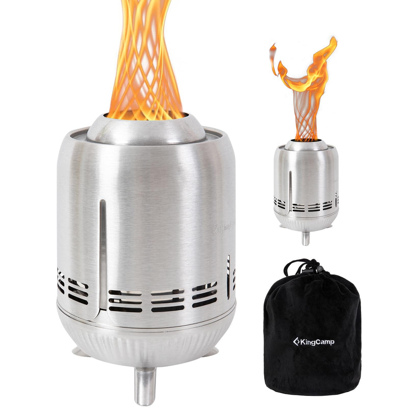 Load image into Gallery viewer, KingCamp Tornado Tabletop Fire Pit with Stand