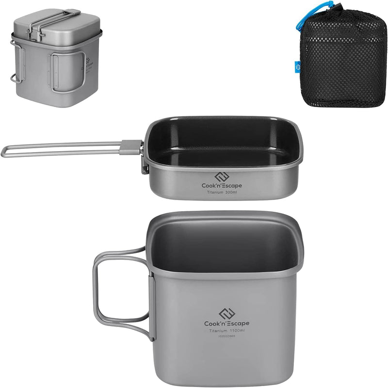 Load image into Gallery viewer, Cook'n'Escape Mount Logan Cookset Titanium cookset