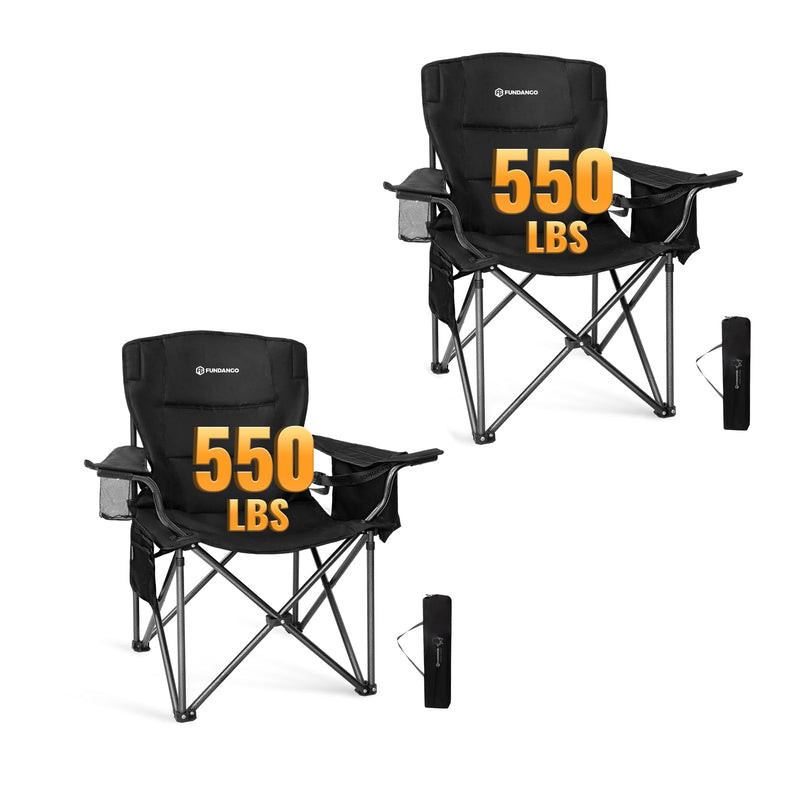 Load image into Gallery viewer, FUNDANGO Heavy Duty 550lb Capacity Oversized Outdoor Chair with Lumbar Support