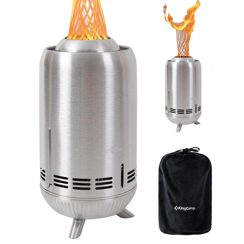 Load image into Gallery viewer, KingCamp Tornado Tabletop Fire Pit with Stand