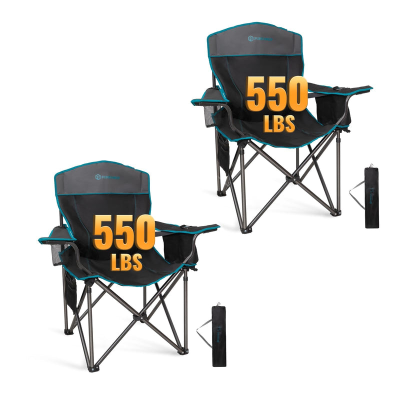Load image into Gallery viewer, FUNDANGO Heavy Duty 550lb Capacity Oversized Outdoor Chair with Lumbar Support