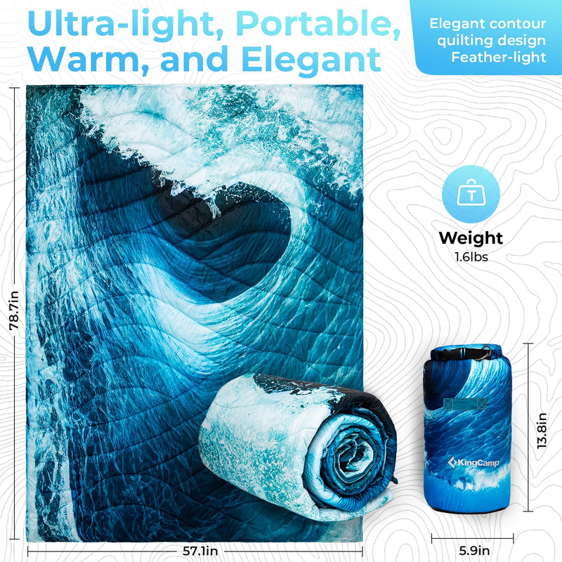 Load image into Gallery viewer, KingCamp BLANKET SMART 150 XL Lightweight Camping Blanket