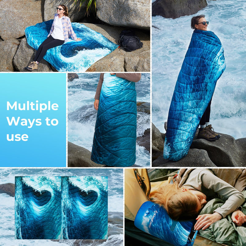 Load image into Gallery viewer, KingCamp BLANKET SMART 150 XL Lightweight Camping Blanket