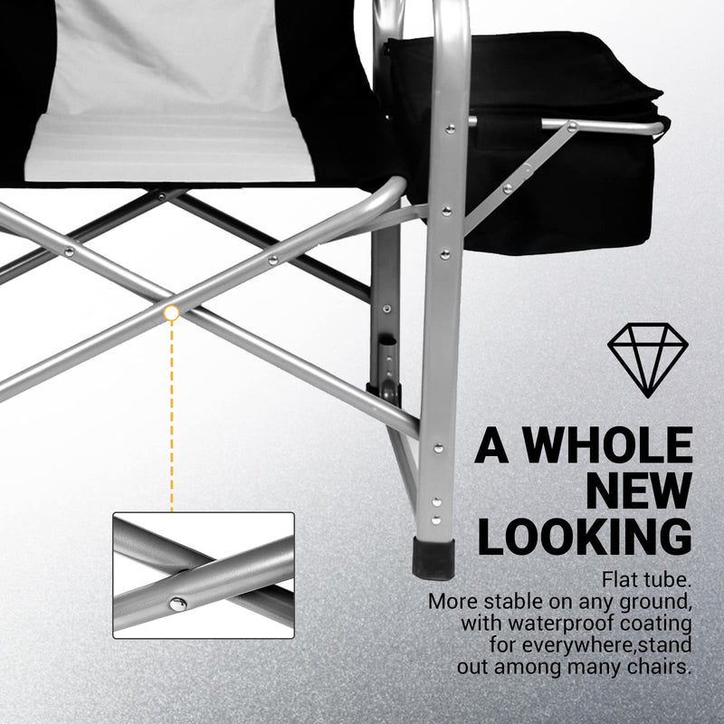 Load image into Gallery viewer, KingCamp Camping Directors Chair with Cooler Bag and Side Table