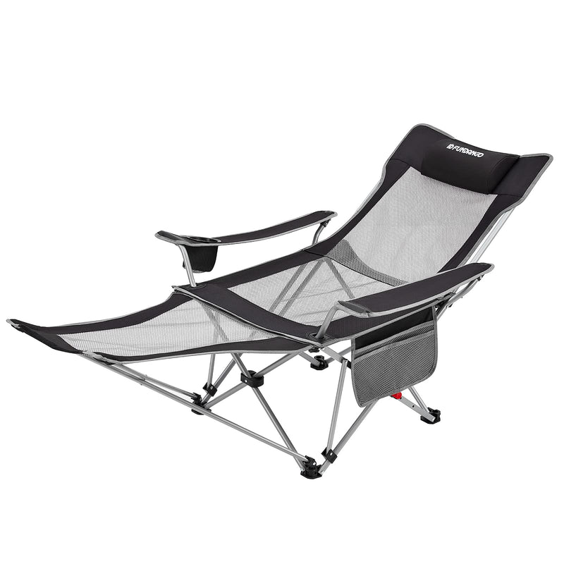 Load image into Gallery viewer, FUNDANGO Folding Chair Lounge Chair with Foot Rest