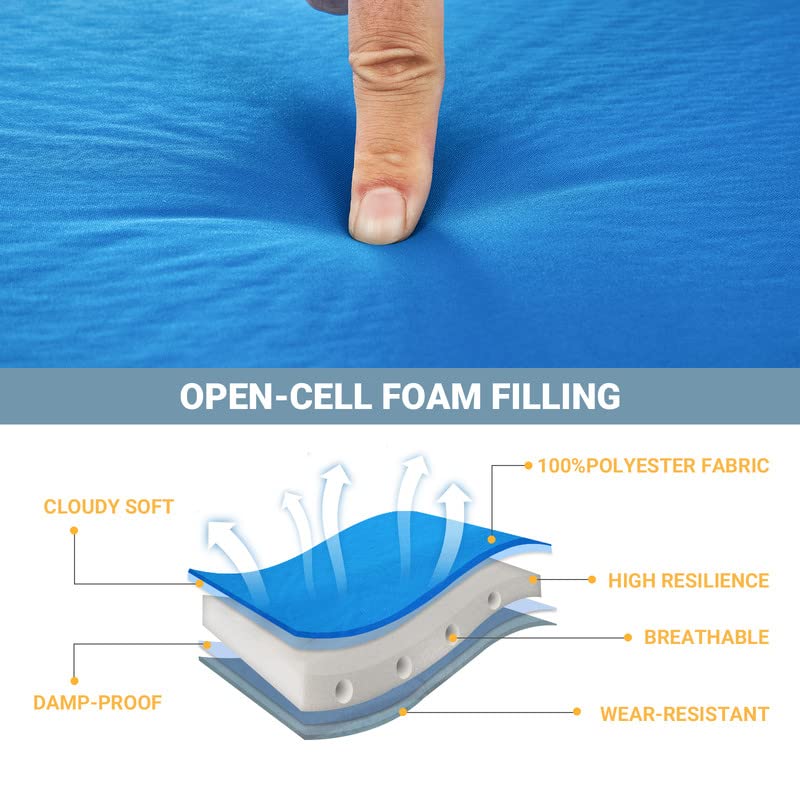 Load image into Gallery viewer, KingCamp 3-Inch Self-Inflating Foam Camping Mat