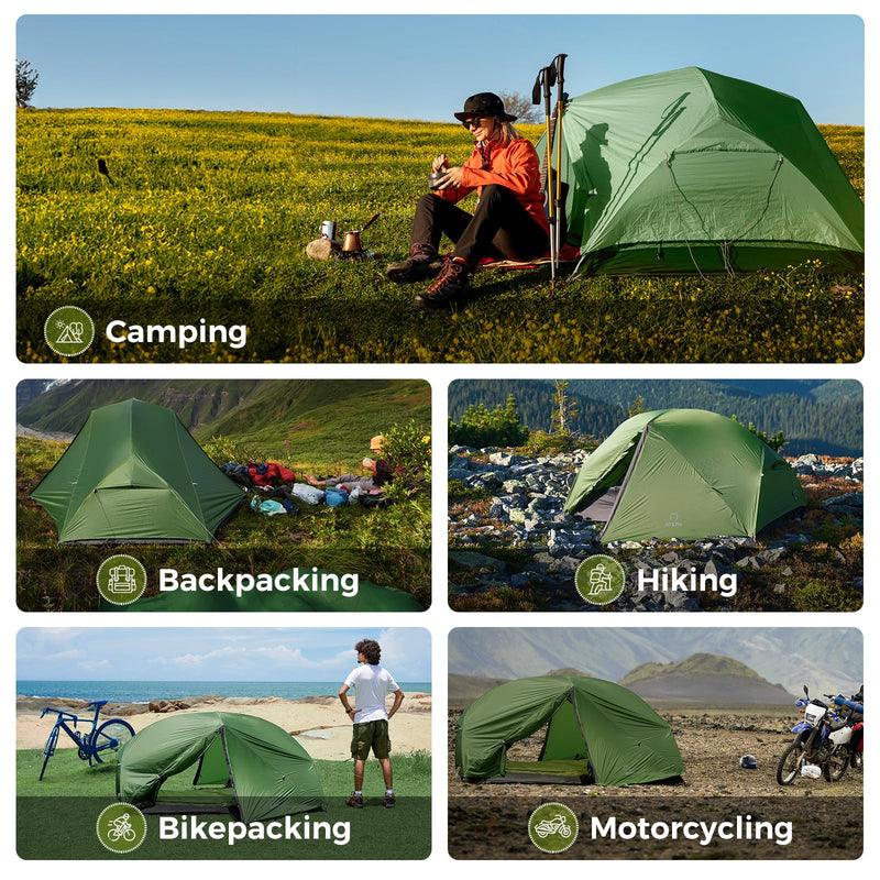 Load image into Gallery viewer, ATEPA Ultralight Backpacking Bundle – 1-Person Tent & Camp Chair