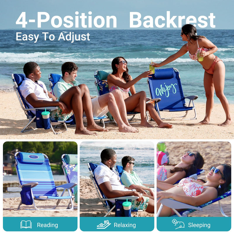 Load image into Gallery viewer, WEJOY Adjustable Beach Chair Set of 2 strips