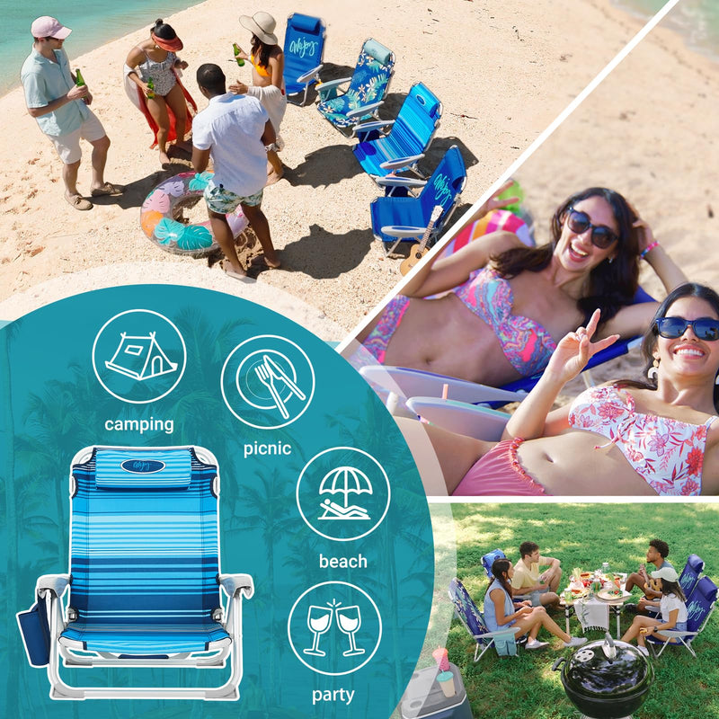 Load image into Gallery viewer, WEJOY Adjustable Beach Chair Set of 2 strips