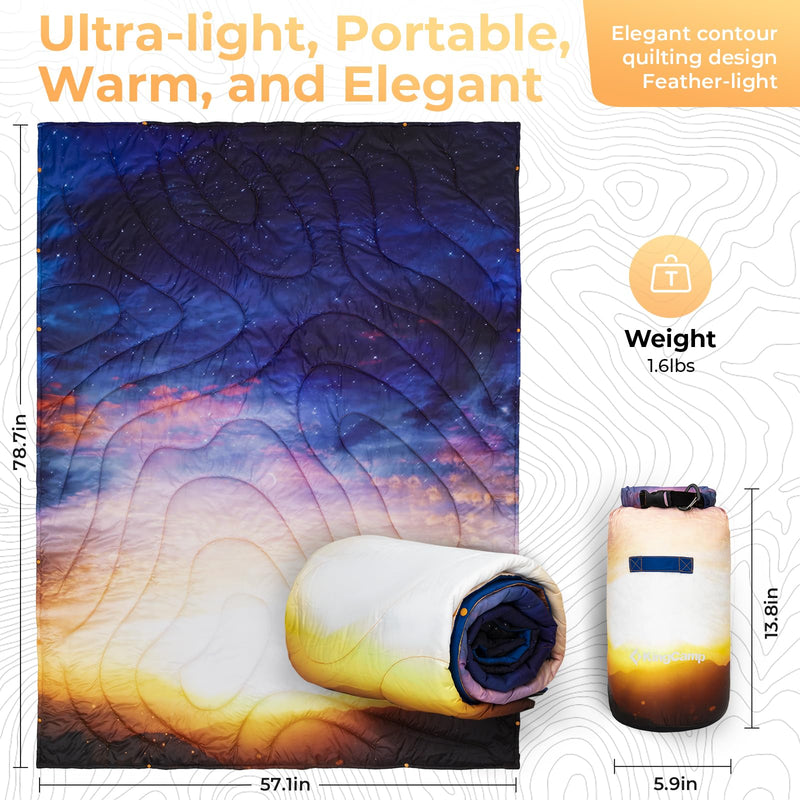 Load image into Gallery viewer, KingCamp BLANKET SMART 150 XL Lightweight Camping Blanket