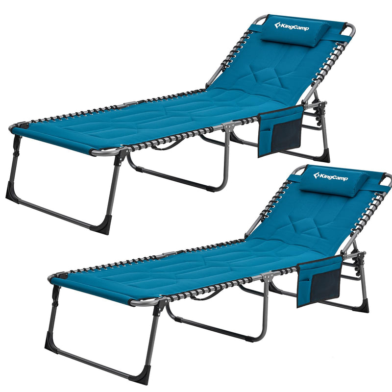 Load image into Gallery viewer, KingCamp Oversized Lounge Chair with Adjustable 5-Position
