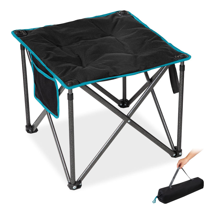 Load image into Gallery viewer, FUNDANGO Oversized Camping Stool – 18.1" Wide Padded Seat, 400lb Capacity, Portable Foldable Stool for Fishing, Travel & Outdoor