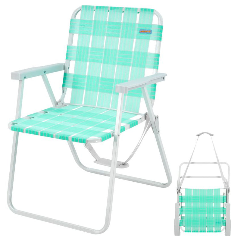 Cargue la imagen en el visor de la galería, WEJOY Lightweight Lawn Chair with Hard Armrest Waterproof