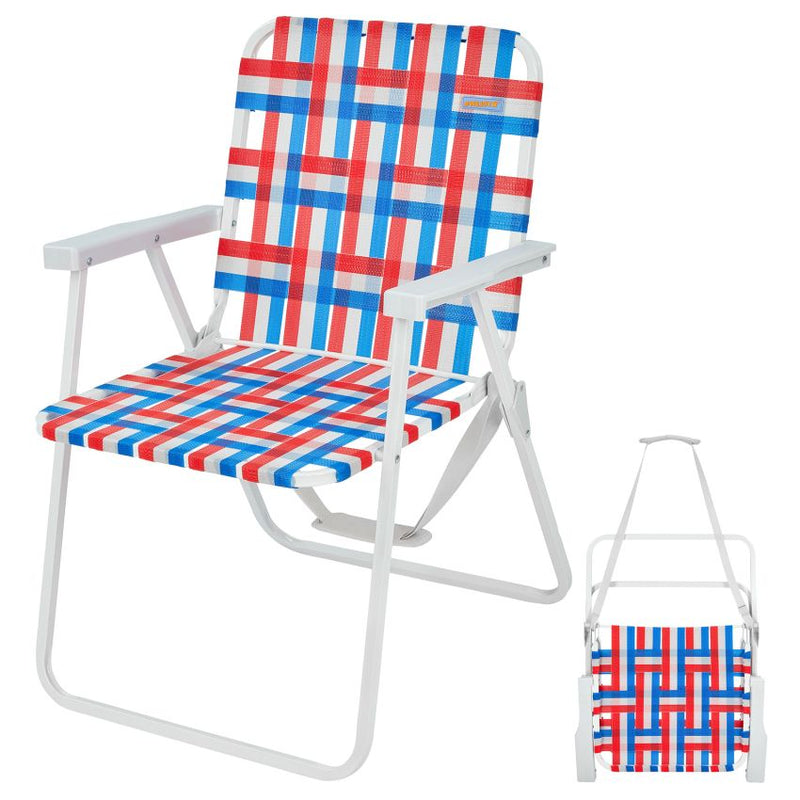Cargue la imagen en el visor de la galería, WEJOY Beach Chair - Foldable and Portable Lawn Chair with Hard Armrest