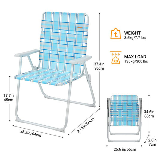 WEJOY South Molle Plus Beach Chair Set of 2