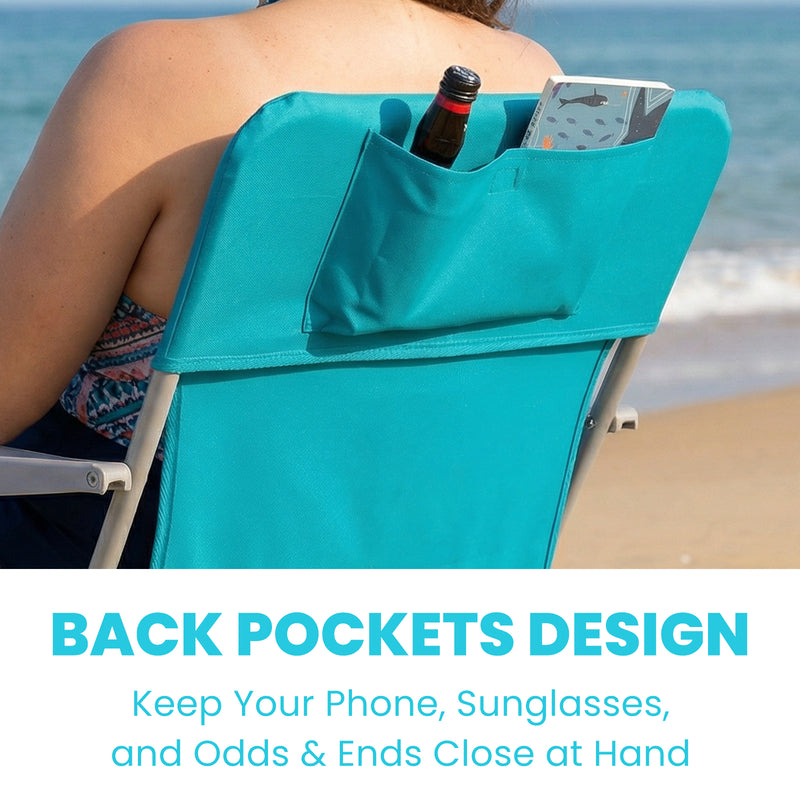 Load image into Gallery viewer, WEJOY AQUAL B10 XL Oversized Folding Beach Chair | High-Back Camping Chair Extra Large