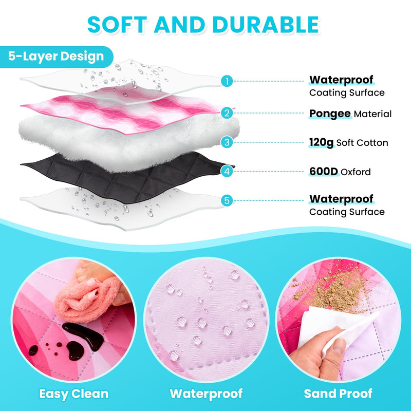 Load image into Gallery viewer, WEJOY Waterproof Picnic Blanket – Sandproof Beach Mat for 4 Adults Easy Clean