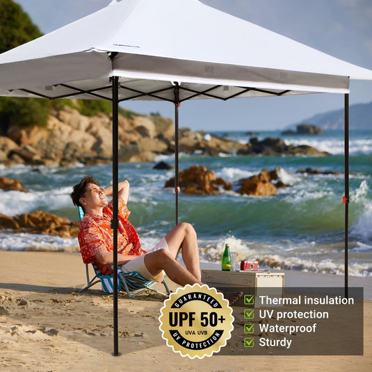 FUNDANGO 10x10ft Pop Up Outdoor Canopy Tent Sun Shelter Tent