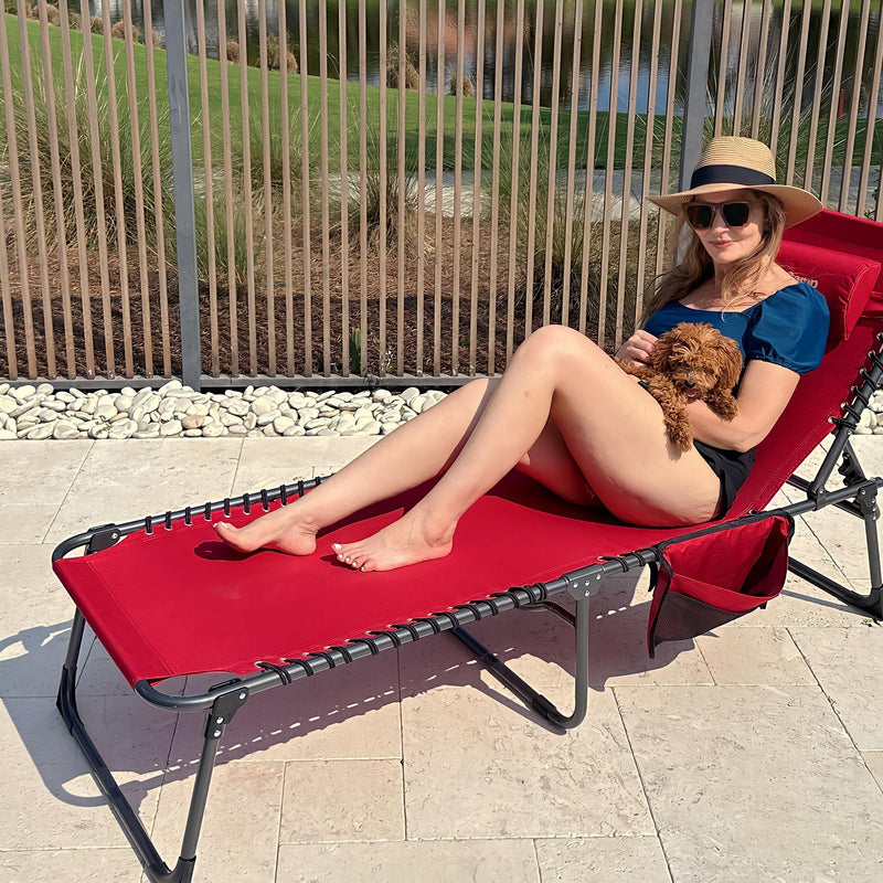 Load image into Gallery viewer, KingCamp 3-Folding Lounge Chair Set of 2