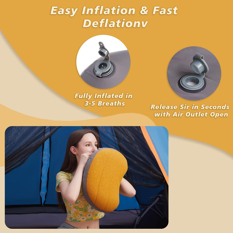 Load image into Gallery viewer, Airelax Ultra Light Inflatable Outdoor Camping Pillow for Neck and Waist Support