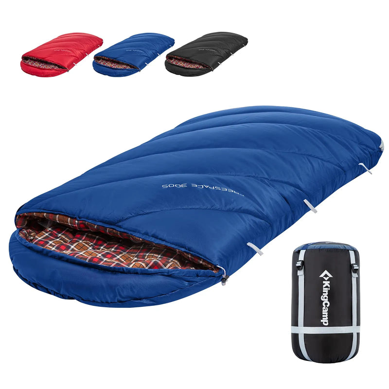 Load image into Gallery viewer, KingCamp FREESPACE 300S Kids Sleeping Bag-Envelope With Hood