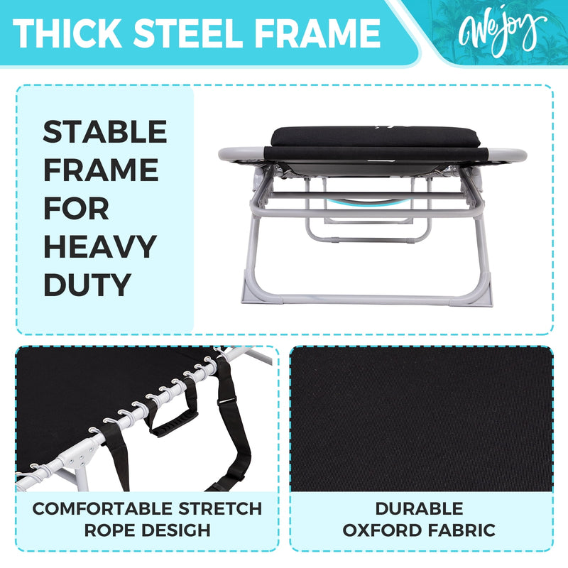 Load image into Gallery viewer, WEJOY Classic Lounge Chair Plus Beach Chair