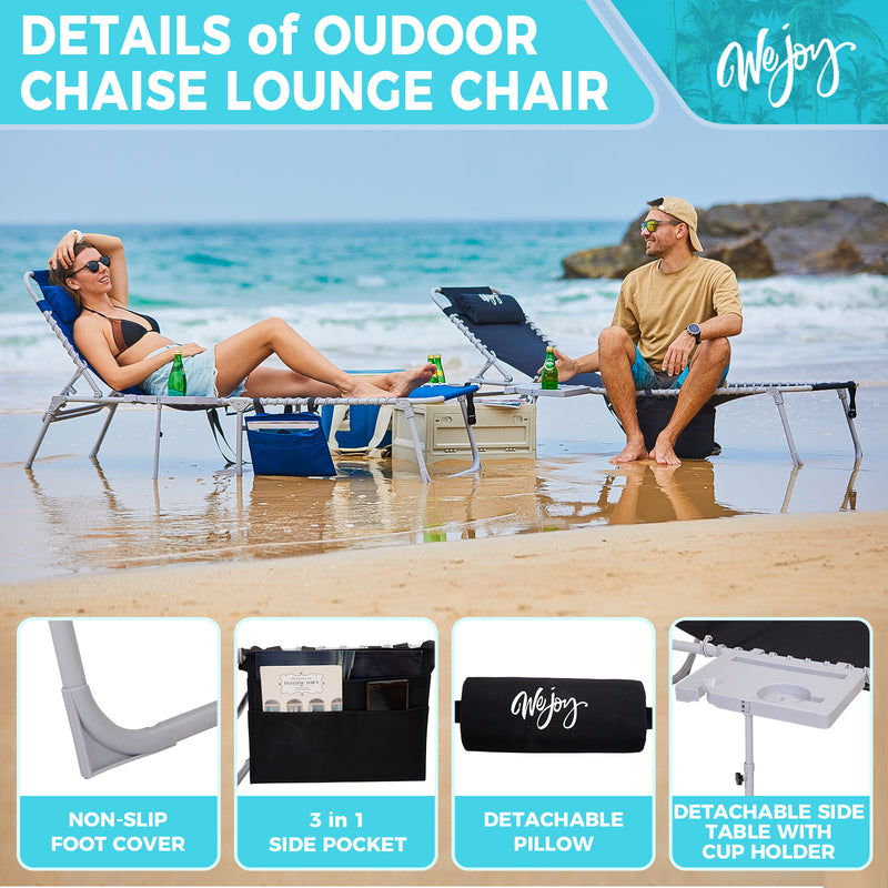 Load image into Gallery viewer, WEJOY Classic Lounge Chair Plus Beach Chair
