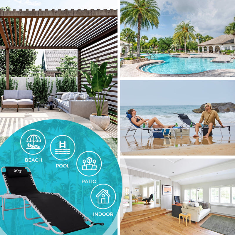 Load image into Gallery viewer, WEJOY Classic Lounge Chair Plus Beach Chair