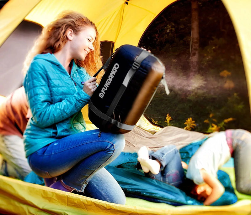 Load image into Gallery viewer, FUNDANGO COMFORT 200D Double Sleeping Bag with Hood