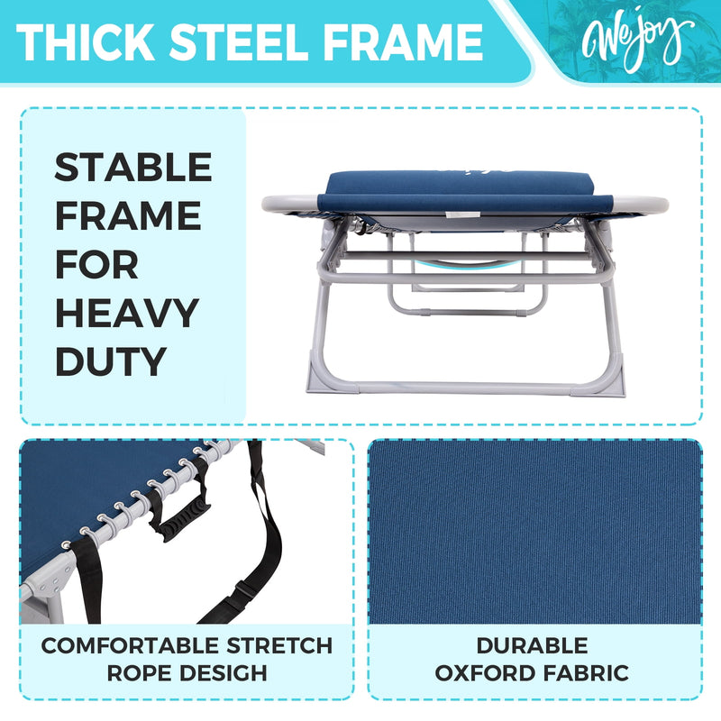 Load image into Gallery viewer, WEJOY Classic Lounge Chair Plus Beach Chair