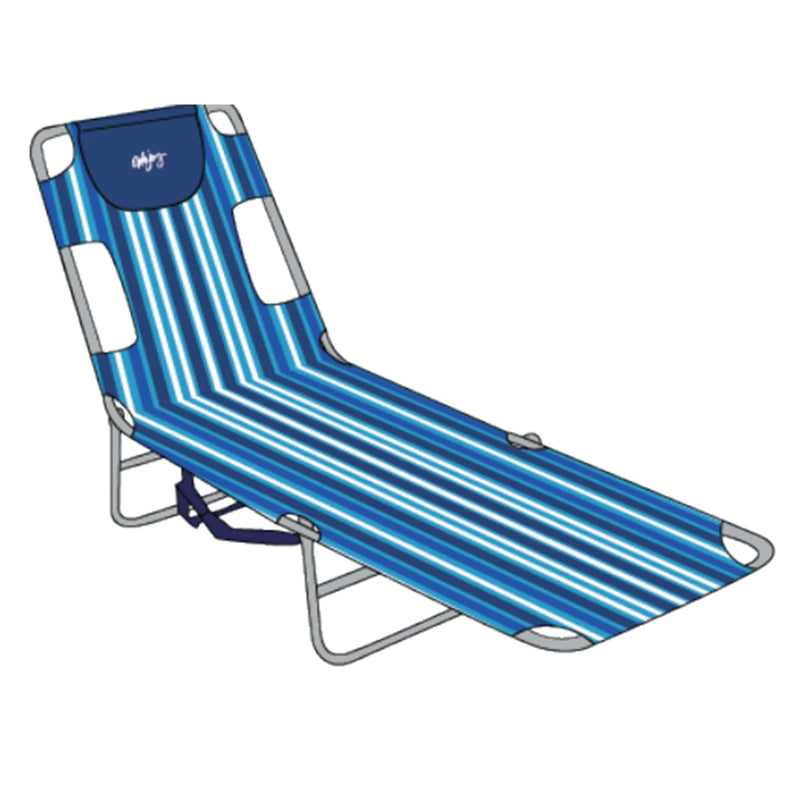 Load image into Gallery viewer, WEJOY Folding Adjustable Back Fabric Beach Lounger