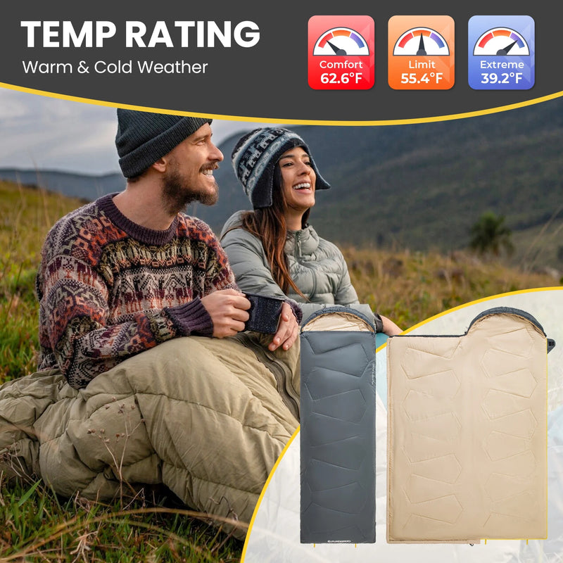 Load image into Gallery viewer, FUNDANGO WARM 200 Sleeping Bag-Envelope With Hood