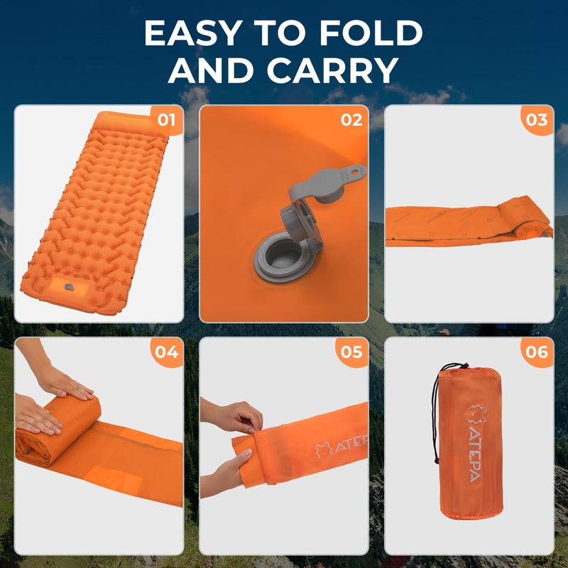 Load image into Gallery viewer, ATEPA DELUXE 7 Single Air Pad Camping Mattress