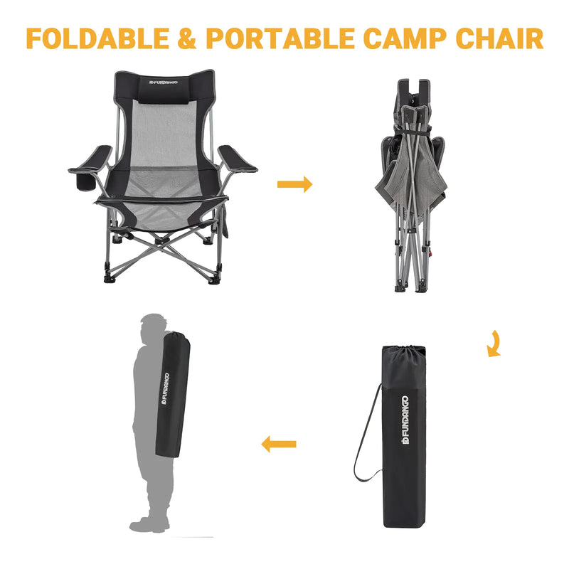 Load image into Gallery viewer, FUNDANGO Folding Recliner Chair Lounge Chair