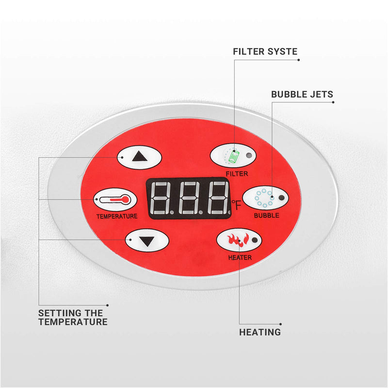 Load image into Gallery viewer, WEJOY Portable Hot Tub with 130 Bubble Jets