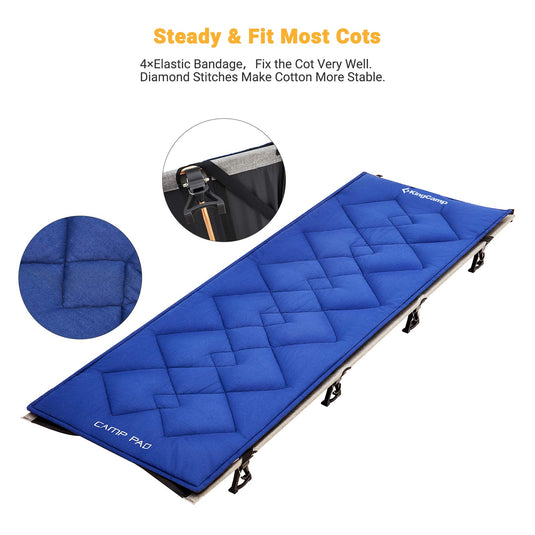 KingCamp Padded Mat Camp Pad For Most Cot
