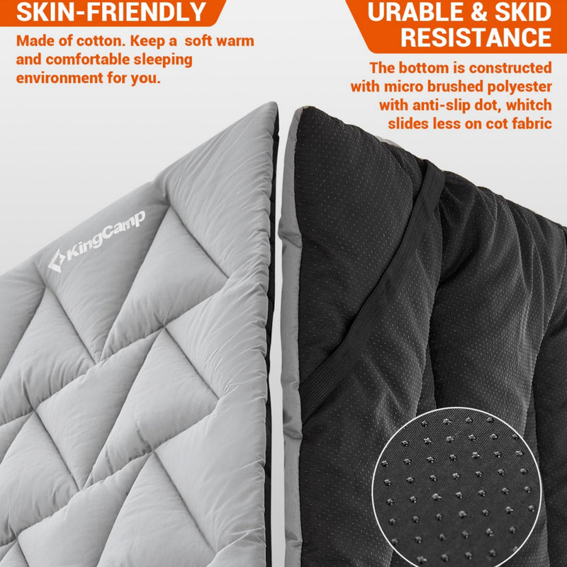 Load image into Gallery viewer, KingCamp Padded Mat CAMP PAD 500 Grey Skin Friendly