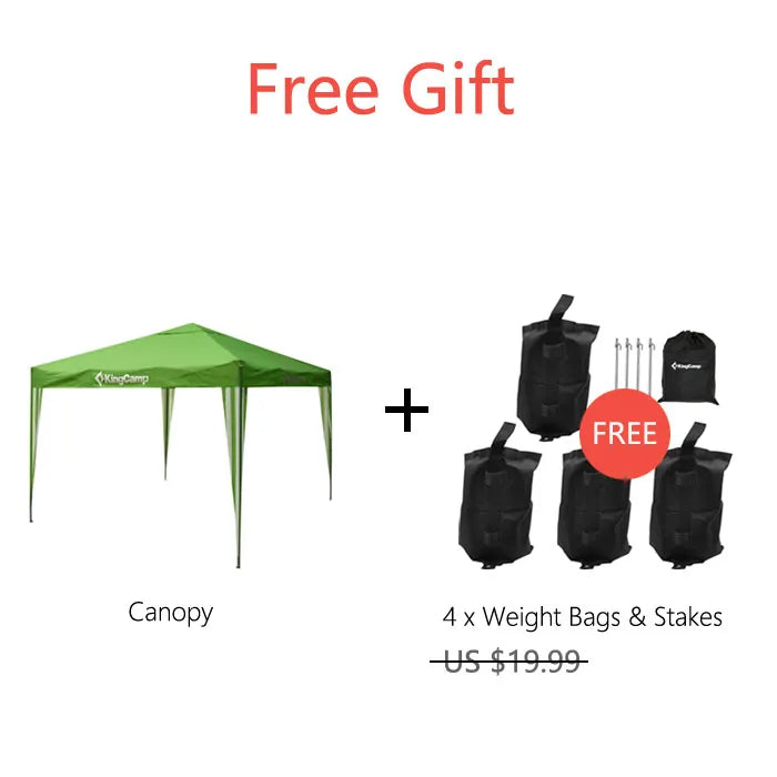 Load image into Gallery viewer, KingCamp GEZEBO 300 Sun Shelter Outdoor Canopy Tent