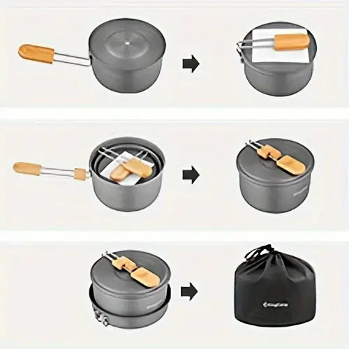 Load image into Gallery viewer, KingCamp NIGHTSTALKER Cookware Set Mess Tin