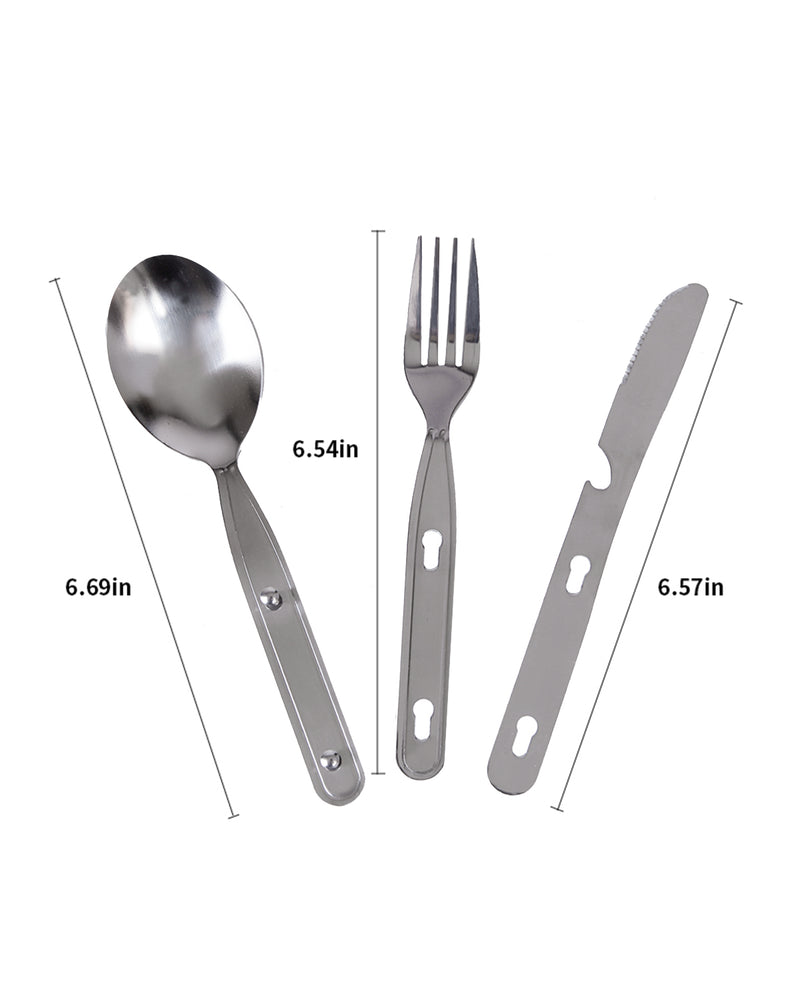 Load image into Gallery viewer, KingCamp Cutlery Set Three-Piece Knife/Fork/Spoon Set