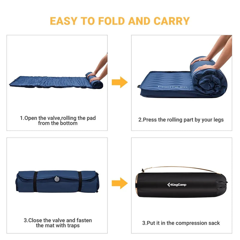 Load image into Gallery viewer, KingCamp PREMIUM 3D 7.5 Single Self-inflateble Pad