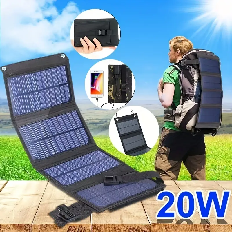 Load image into Gallery viewer, KinWild Foldable Solar Panel Charger