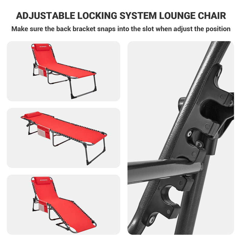 Load image into Gallery viewer, FUNDANGO 3-Folding Steel Cot Lounge Chair