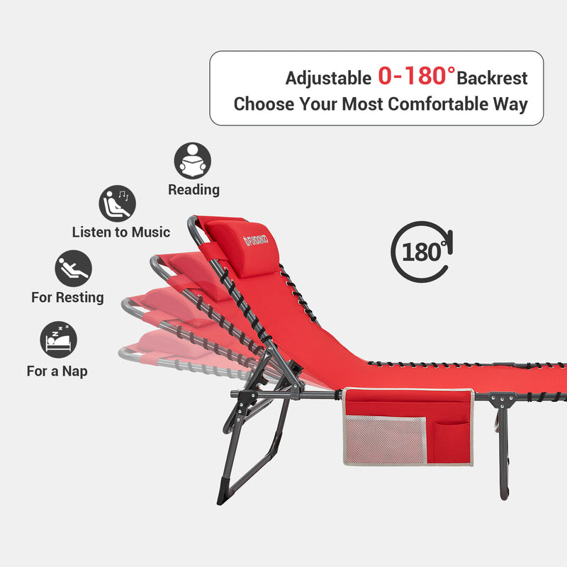 Load image into Gallery viewer, FUNDANGO 3-Folding Steel Cot Lounge Chair