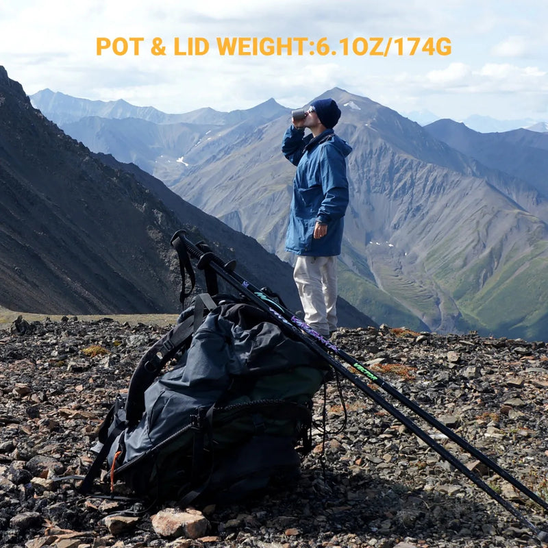 Load image into Gallery viewer, Cook'n'Escape 1300ml Titanium Hanging Pot