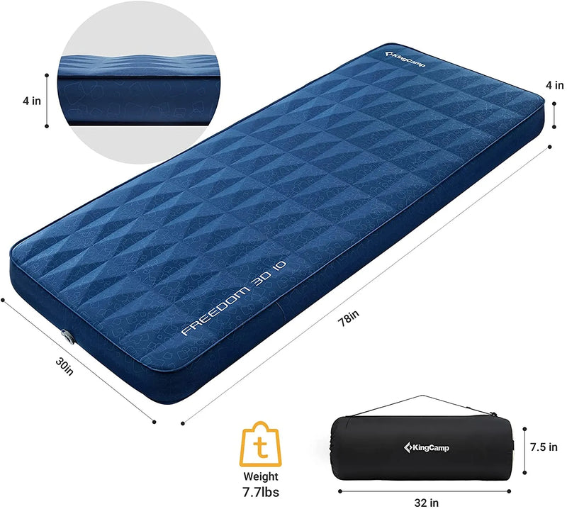 Load image into Gallery viewer, KingCamp FREEDOM 3D 10 Single Self-inflatable Pad
