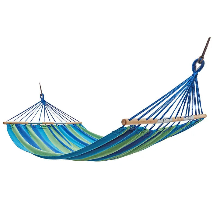 Cargue la imagen en el visor de la galería, Hamaca plegable KingCamp portátil con palo de madera