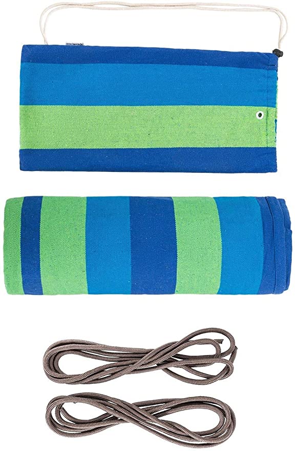 Cargue la imagen en el visor de la galería, Hamaca plegable KingCamp portátil con palo de madera