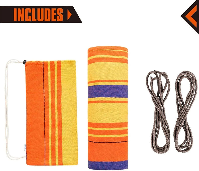 Cargue la imagen en el visor de la galería, Hamaca plegable KingCamp portátil con palo de madera