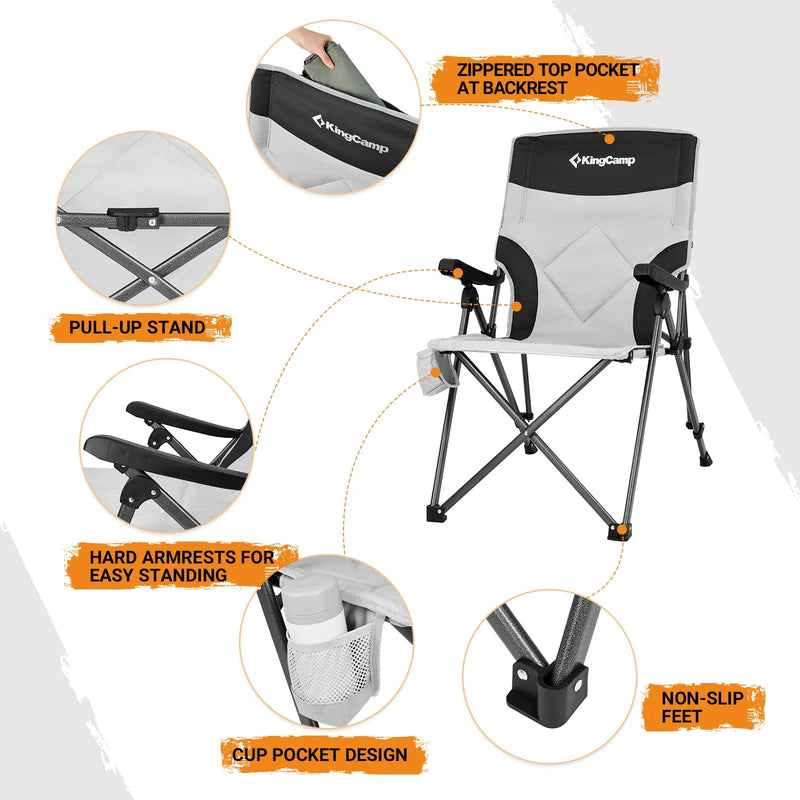 Cargue la imagen en el visor de la galería, KingCamp DAPHNE C30 Portable Arm Chair